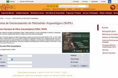 Cadastro Nacional de Sítios Arqueológicos CNSA / SGPA